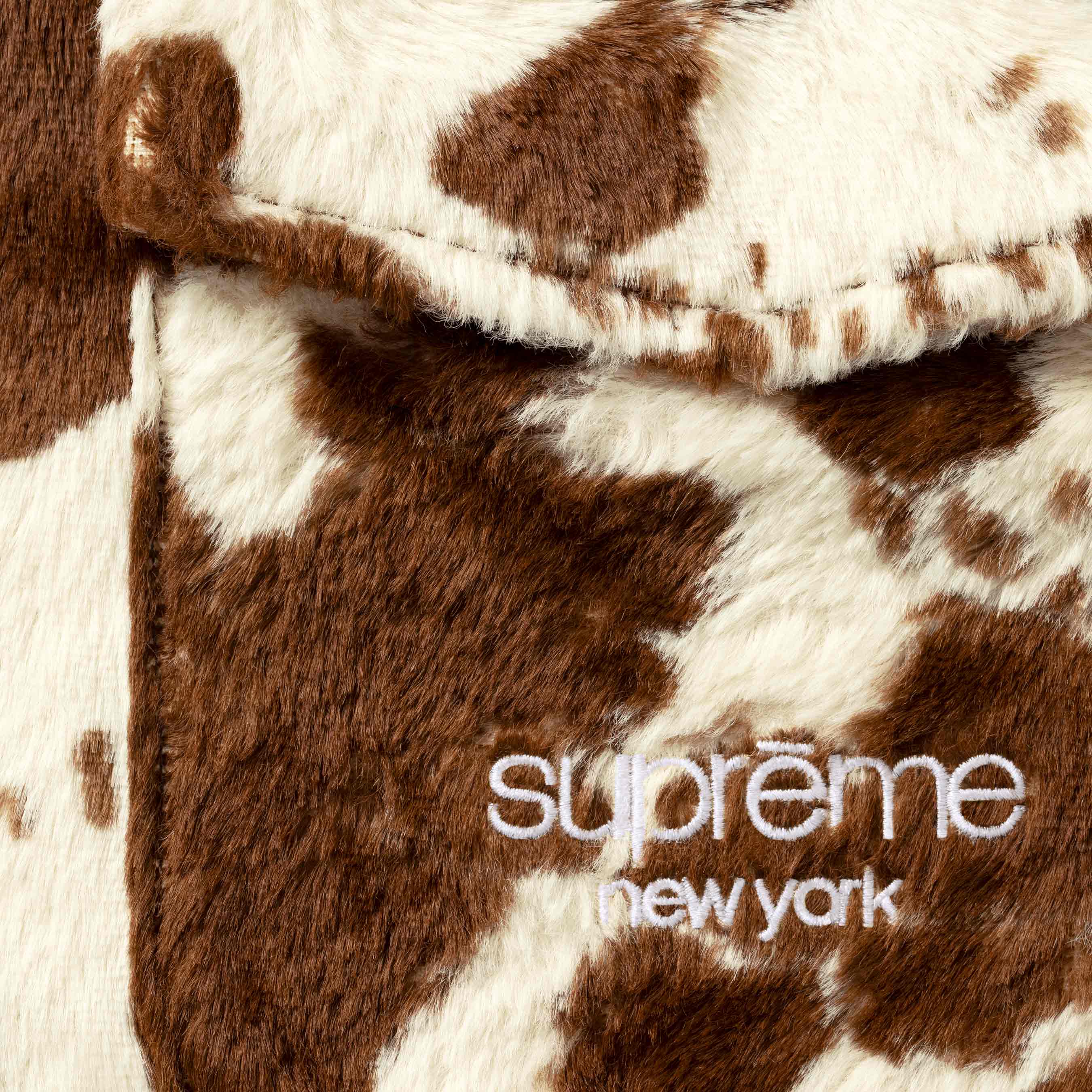 Faux Fur Zip Up Shirt view 3